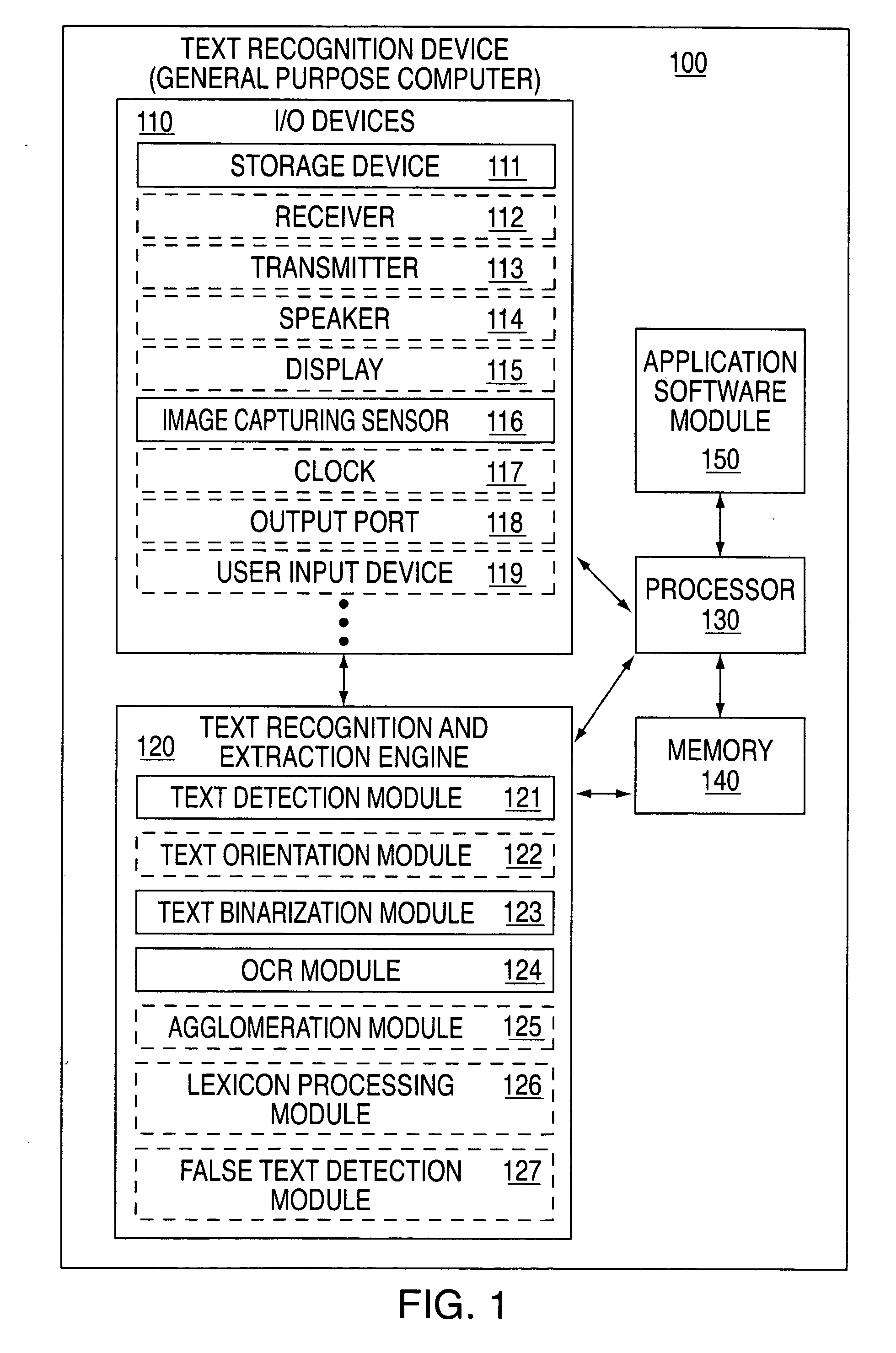 Method and apparatus for portably recognizing text in an image sequence of scene imagery