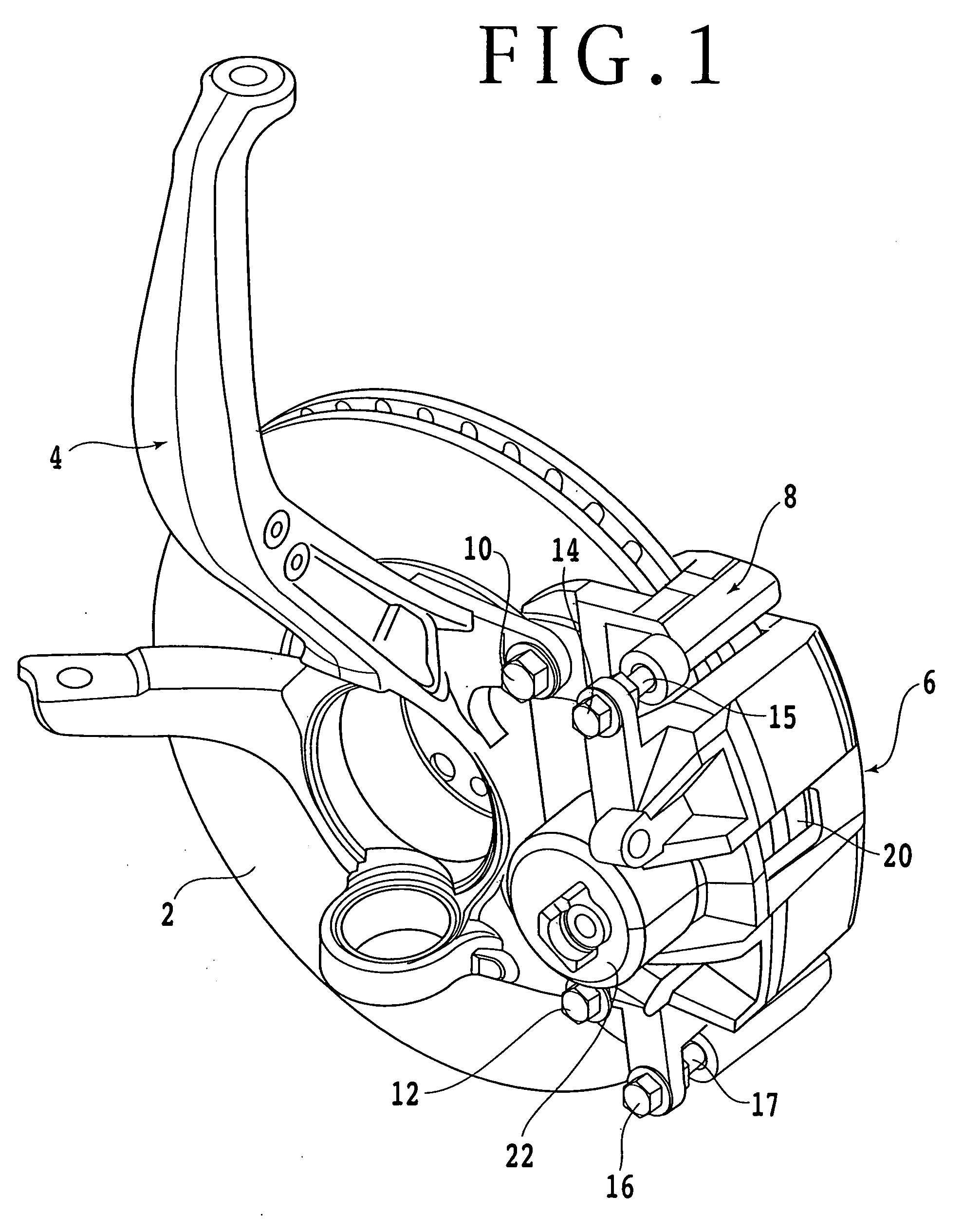 Brake force detecting device