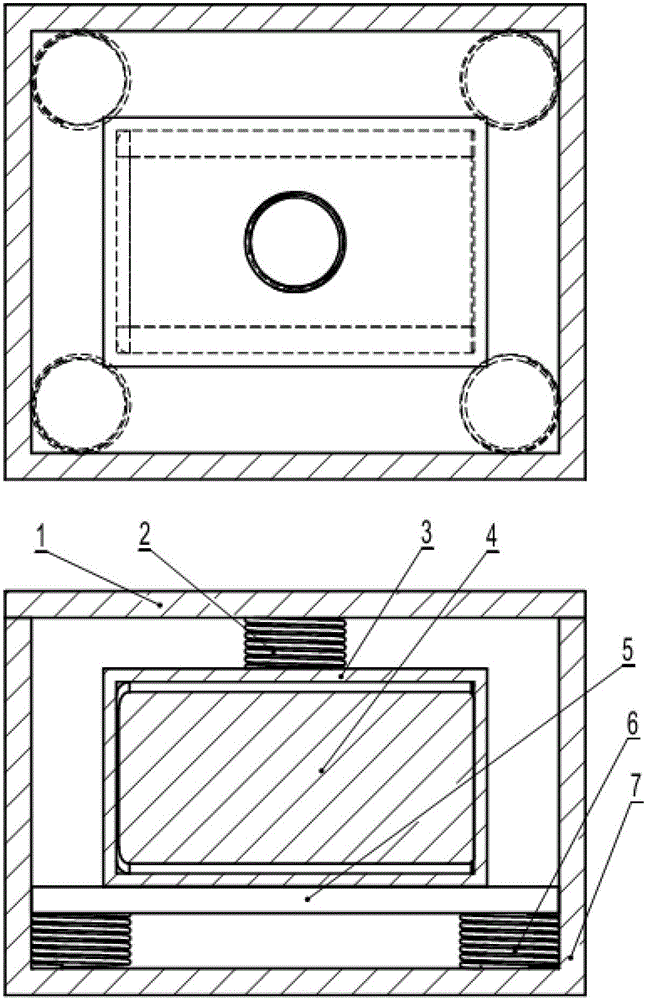 Multi-degree-of-freedom high-damping viscoelastic vibration-damping hemispherical anti-shock and vibration-damping device