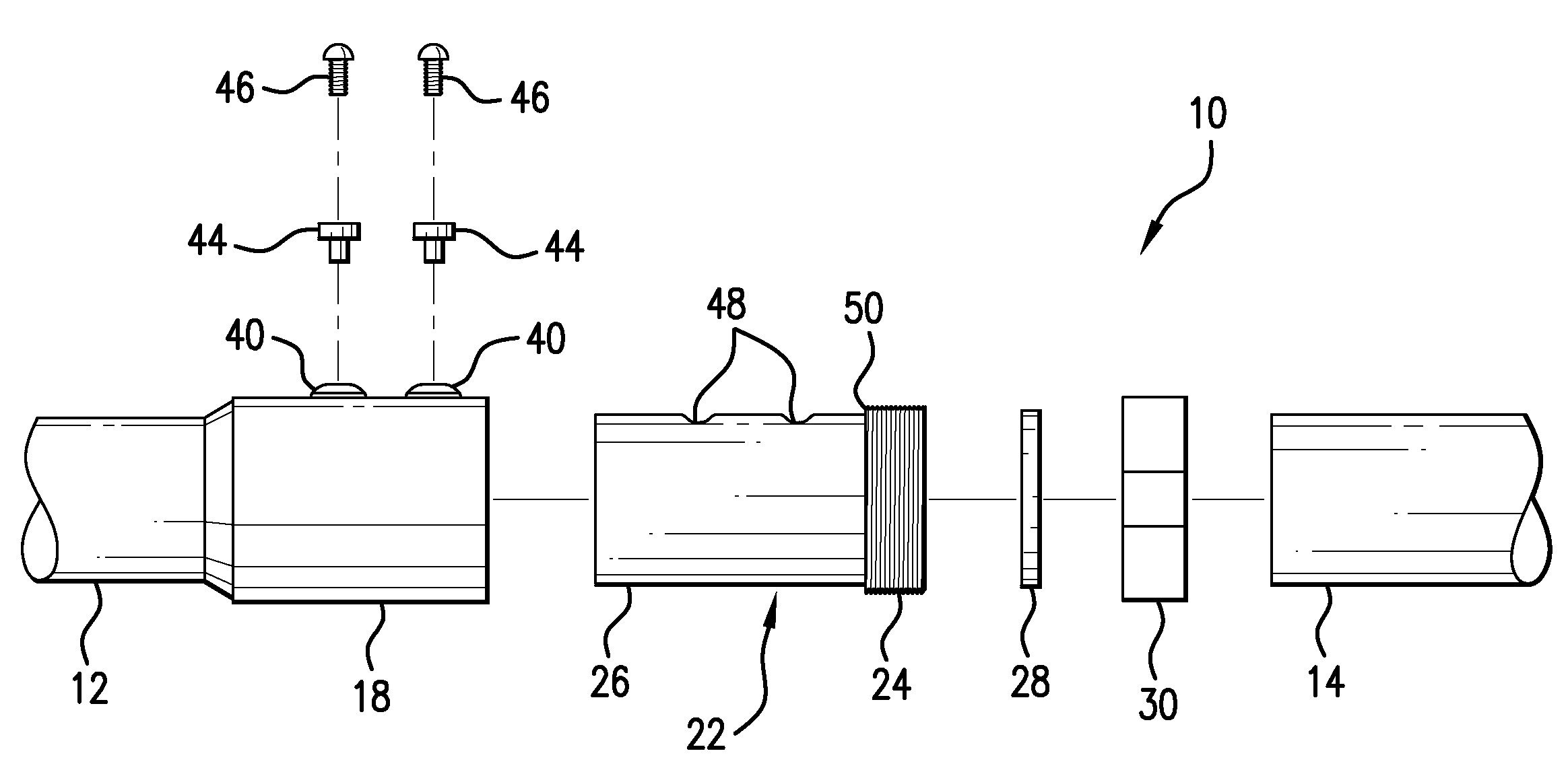 Joint Construction, Connector Sleeve, A Coupling Assembly, and a Method for Preparation