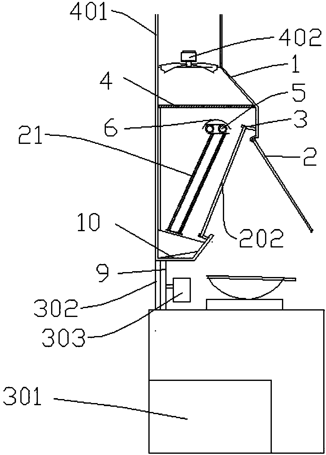 Oil fume treatment device