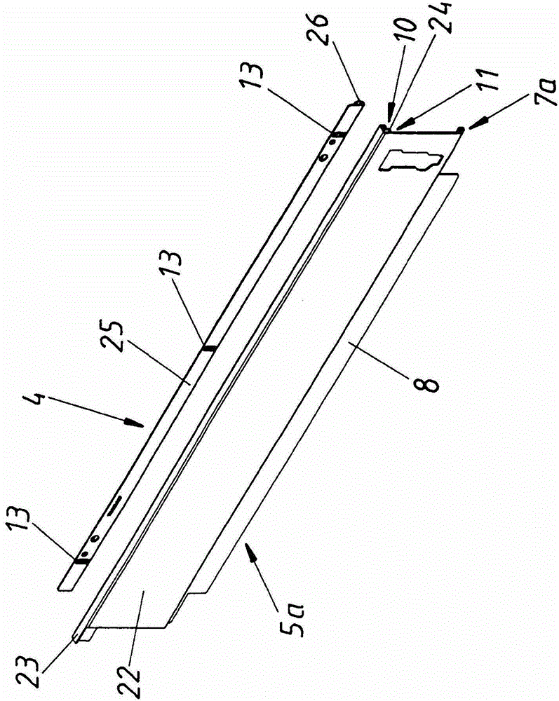 Drawer side wall having an inner wall and an outer wall