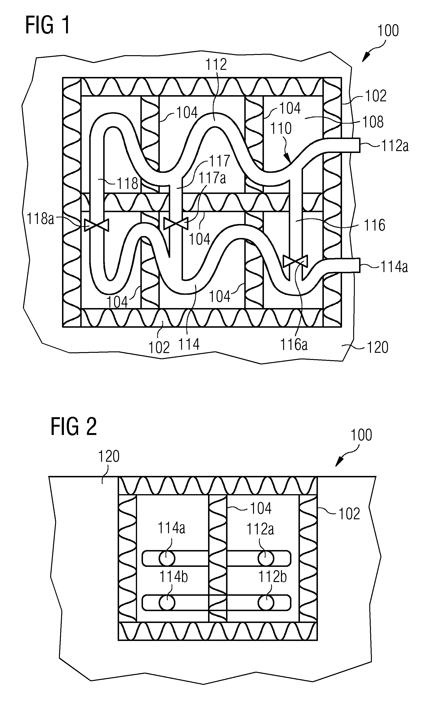 Thermal energy storage and recovery device and system having a heat exchanger arrangement using a compressed gas