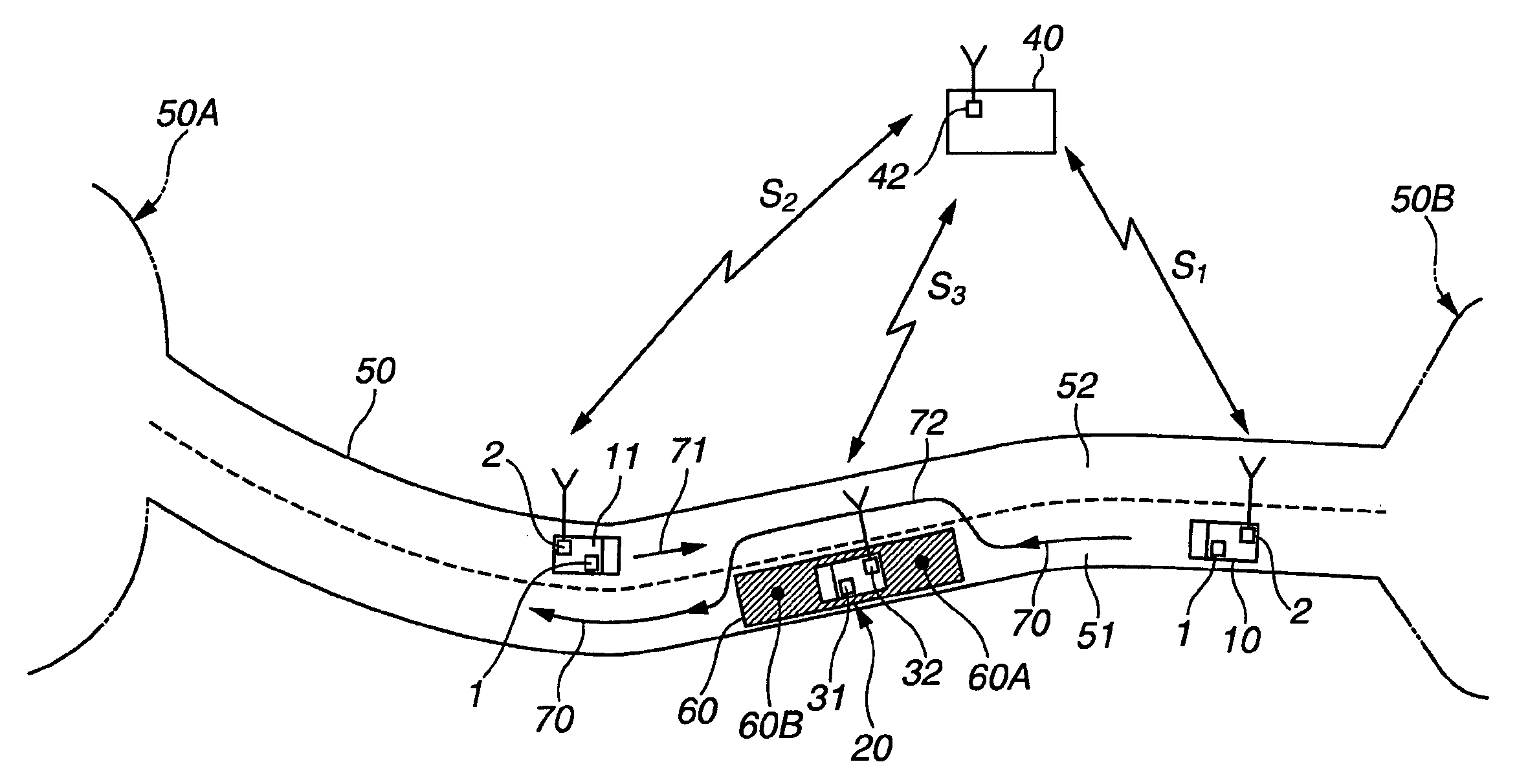 Travel control device and method for vehicles