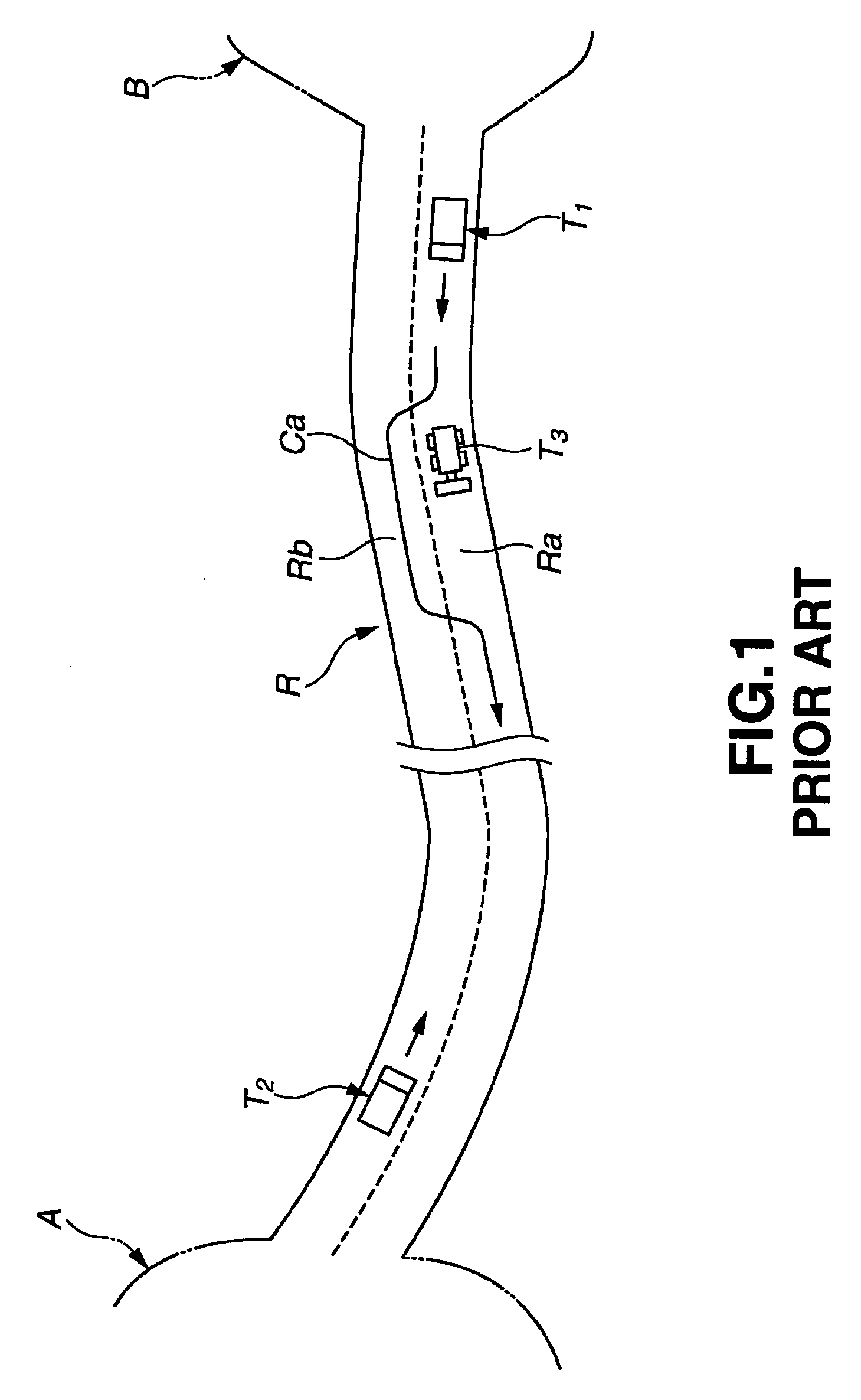 Travel control device and method for vehicles