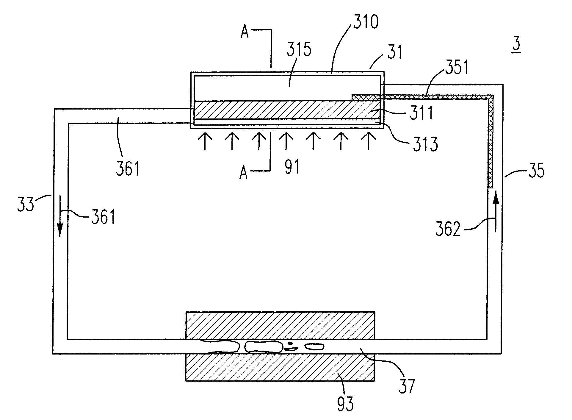 Heat Dissipation System With A Plate Evaporator
