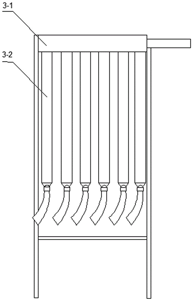 Device for rapidly preparing feed through sugarcane tail tips