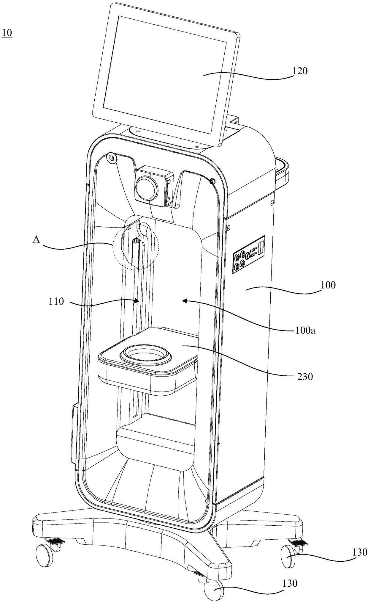 Bladder hyperthermic perfusion device and dustproof lifting mechanism thereof