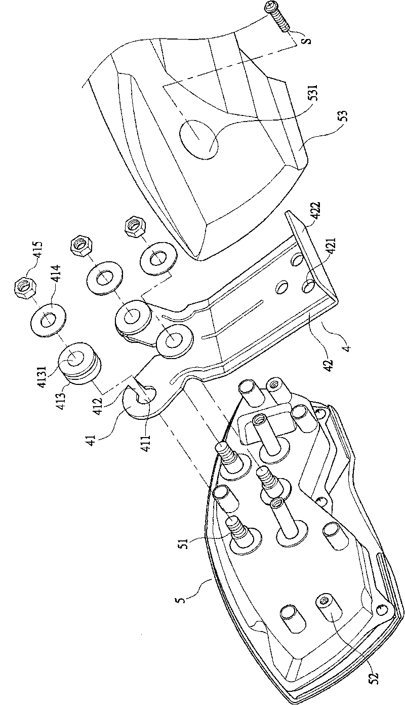 Connection structure of console and headlamp