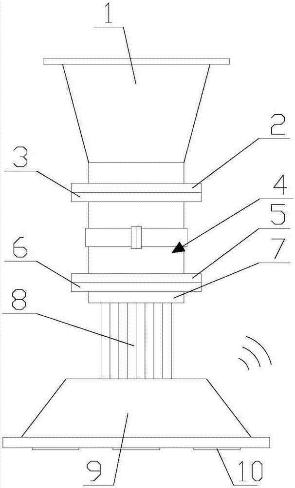 Novel rubber mill easy to disassemble and based on wireless communication technolog