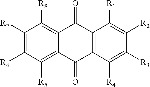 Anthroquinone containing derivatives as biochemical agricultural products
