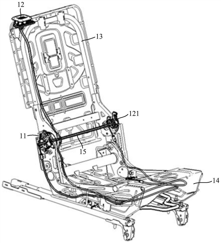 Seat back leaning forward easy access structure and using method thereof