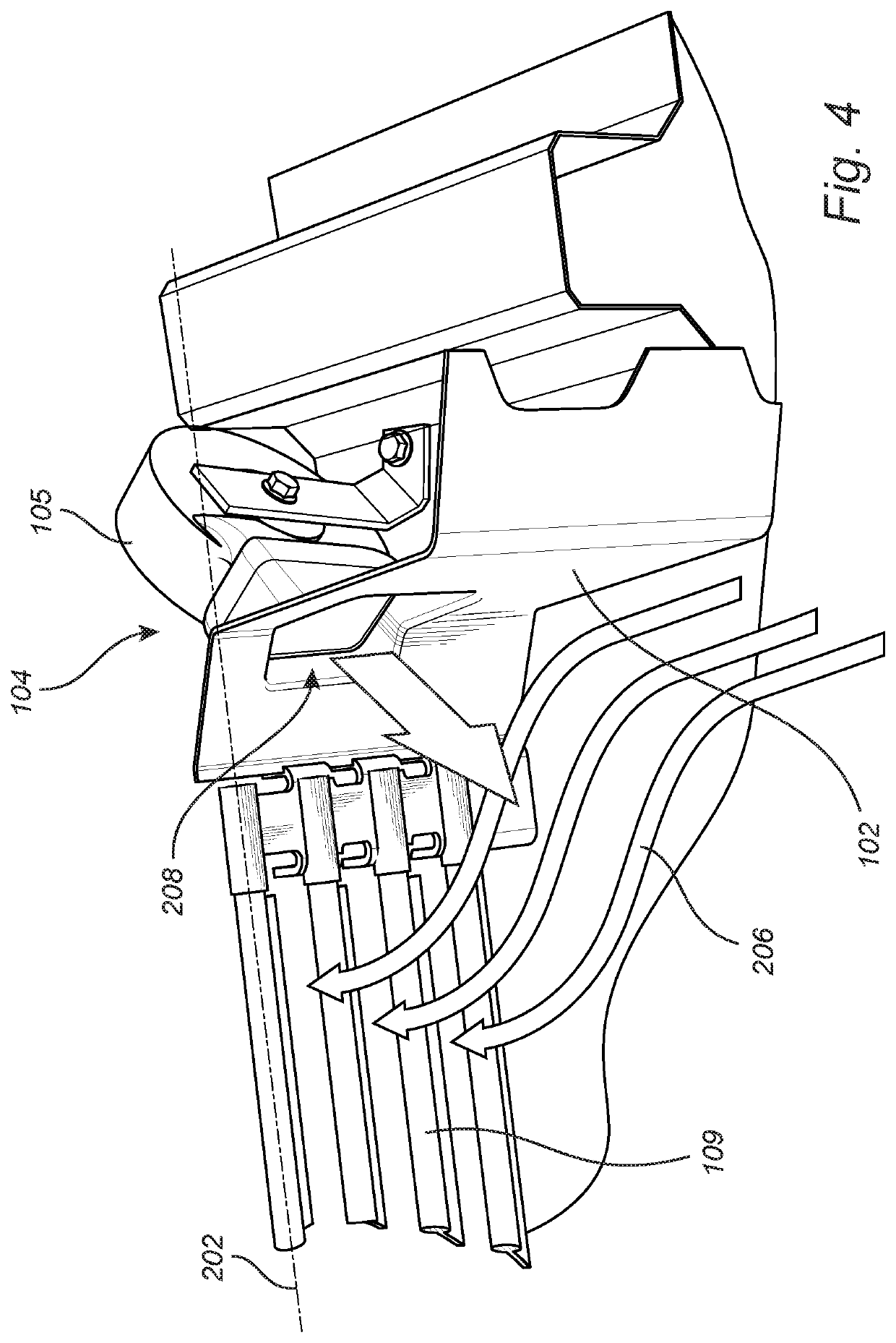 Vehicle front structure comprising a horn