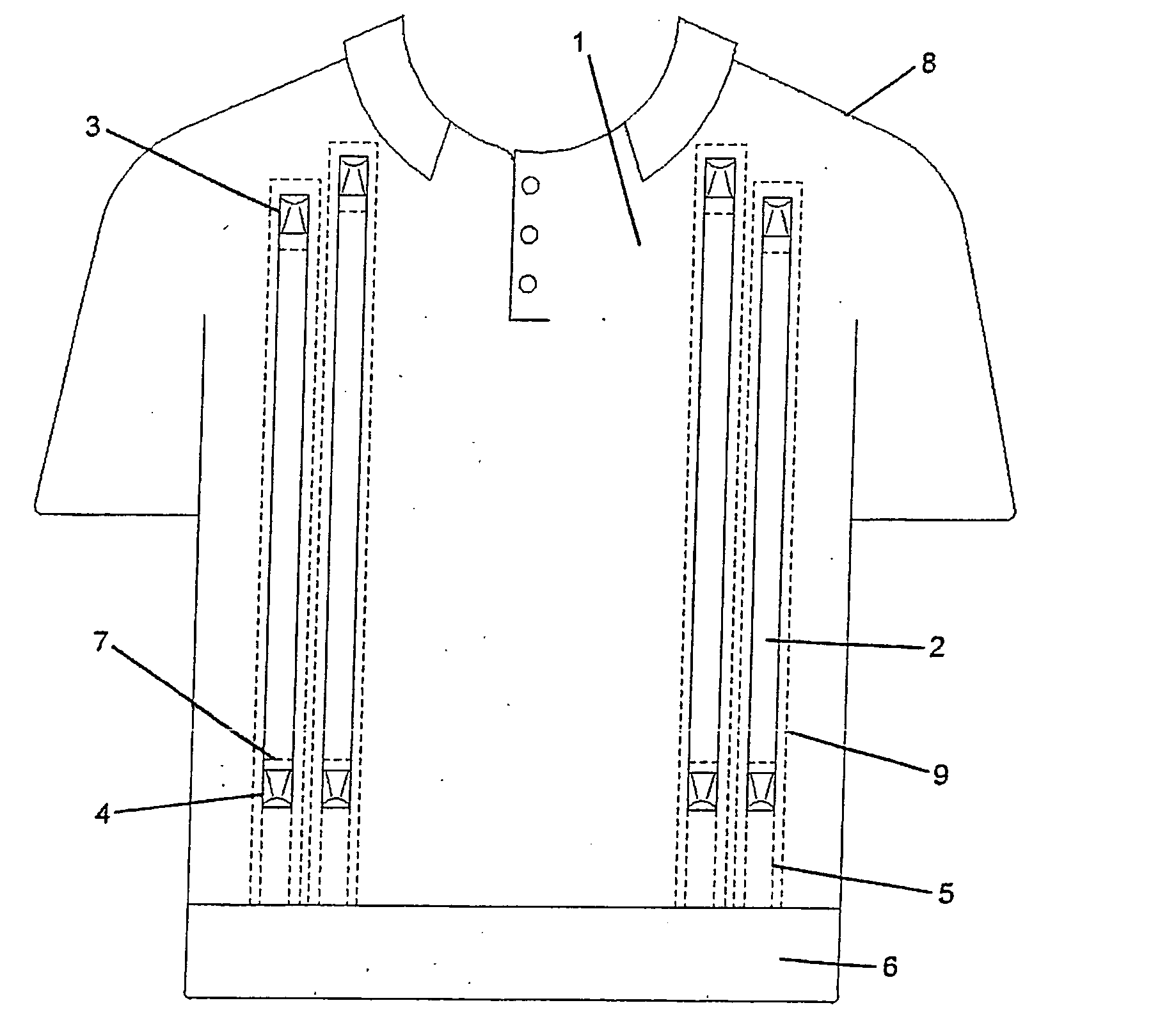 Garment ventilation structure