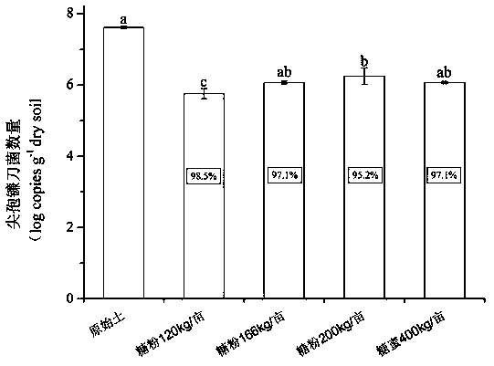 Water-soluble powder for disinfection of diseased soil with continuous cropping obstacles and its application