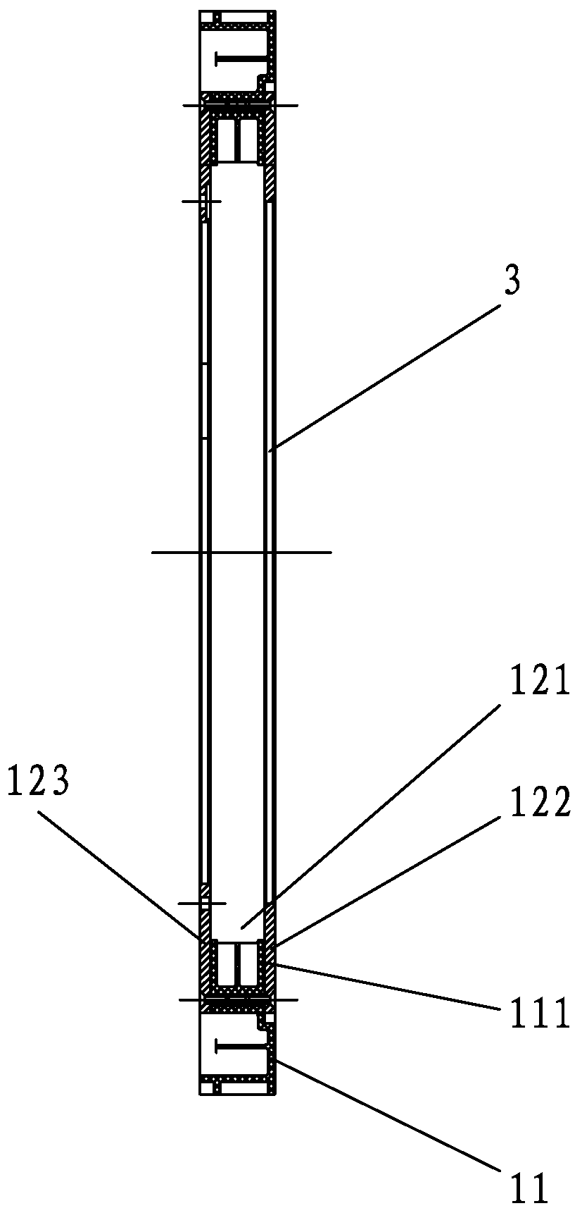 Novel fine cigarette seventh wheel assembly