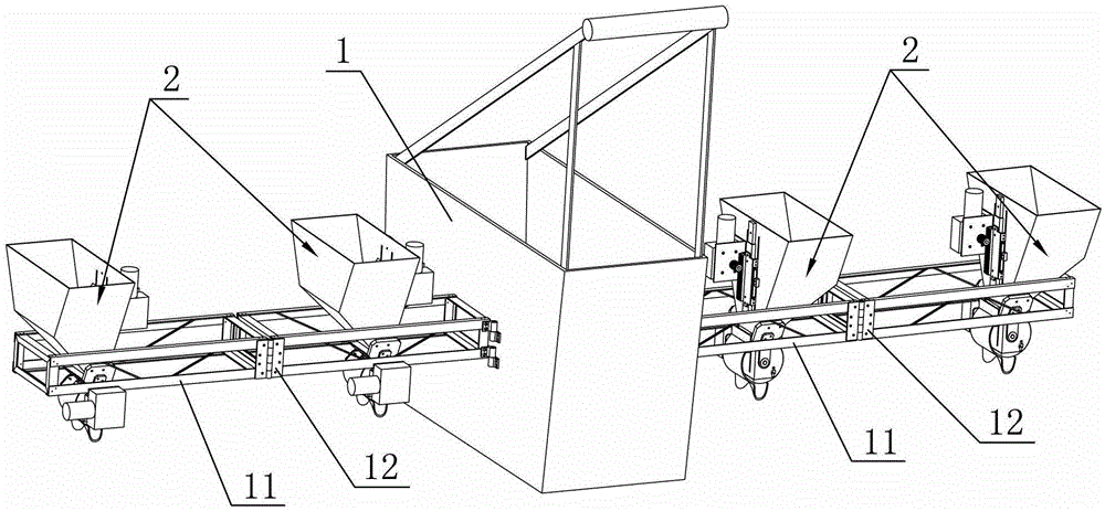 Machine for throwing baits to feed crabs raised in monomer frame