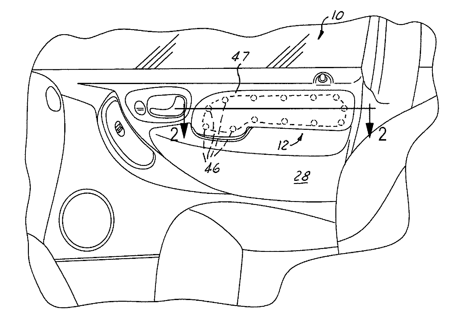 Self sealing heat stake on an overmolded panel