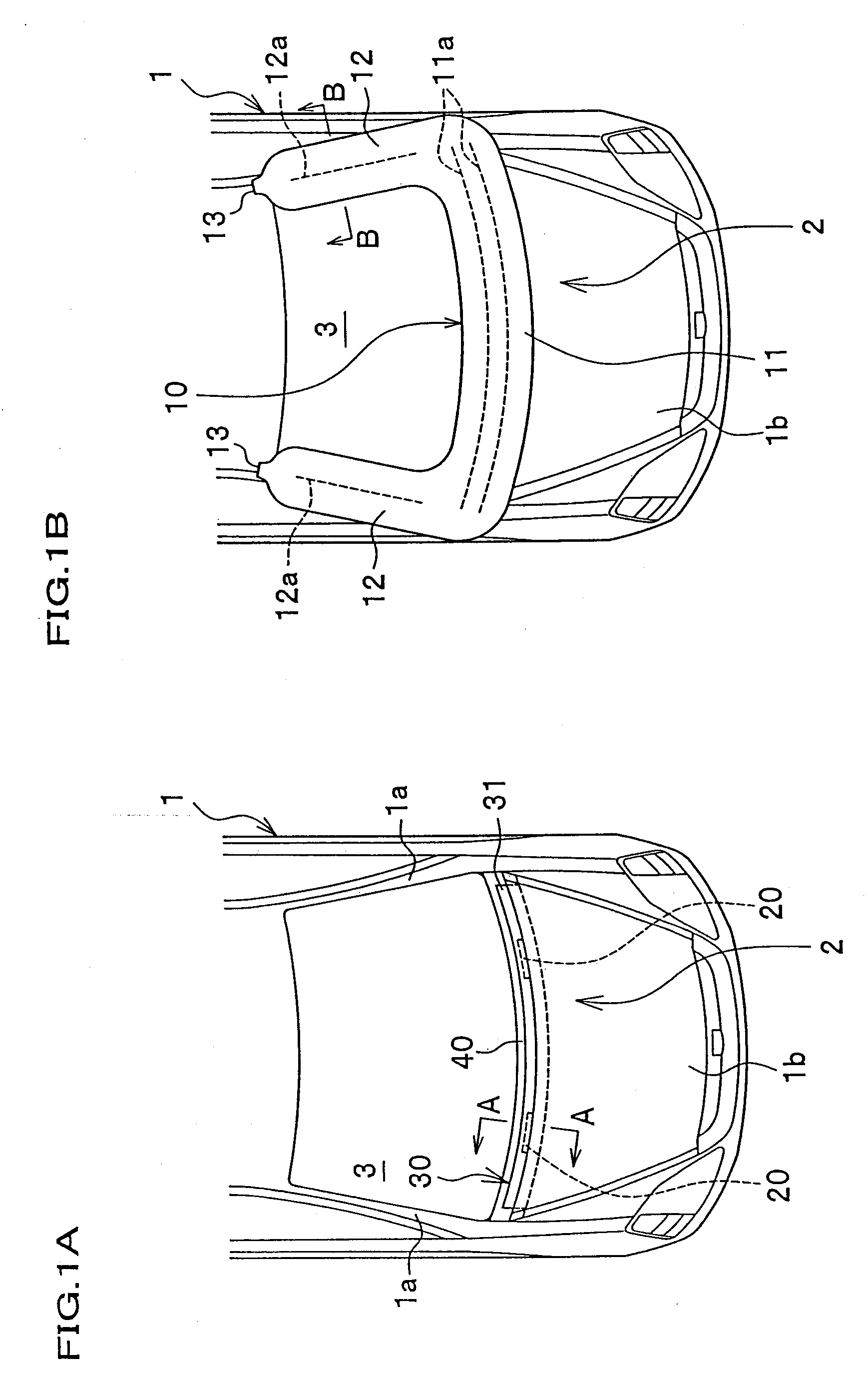 Vehicle with collision object protection device
