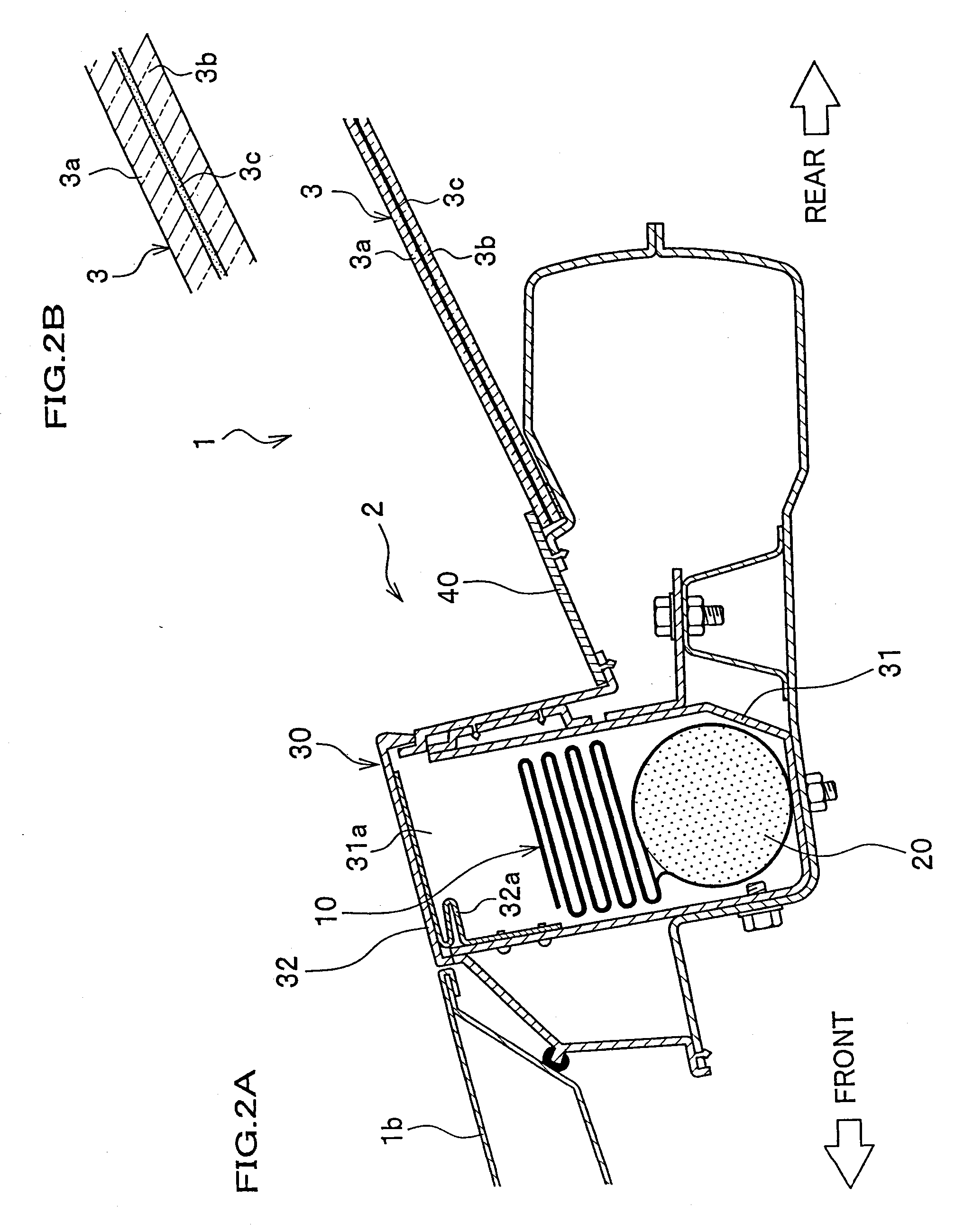 Vehicle with collision object protection device