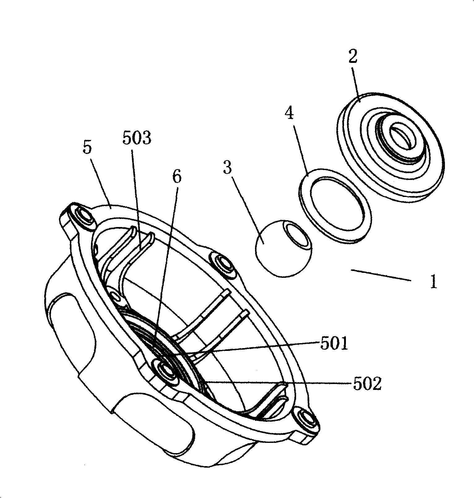 Method for mounting plastic electric machine casing and bearing device