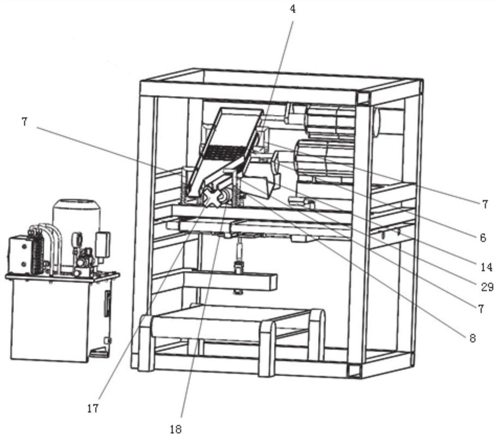 Rock-soil block point load automatic testing device and working method