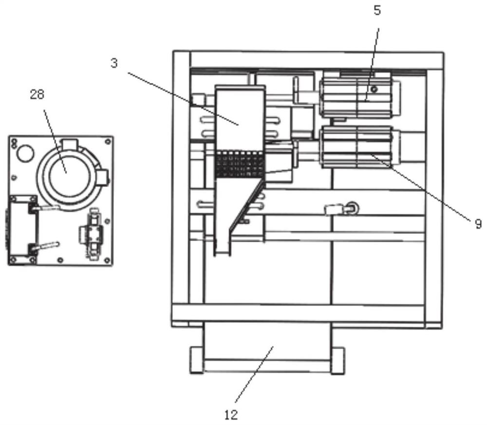 Rock-soil block point load automatic testing device and working method