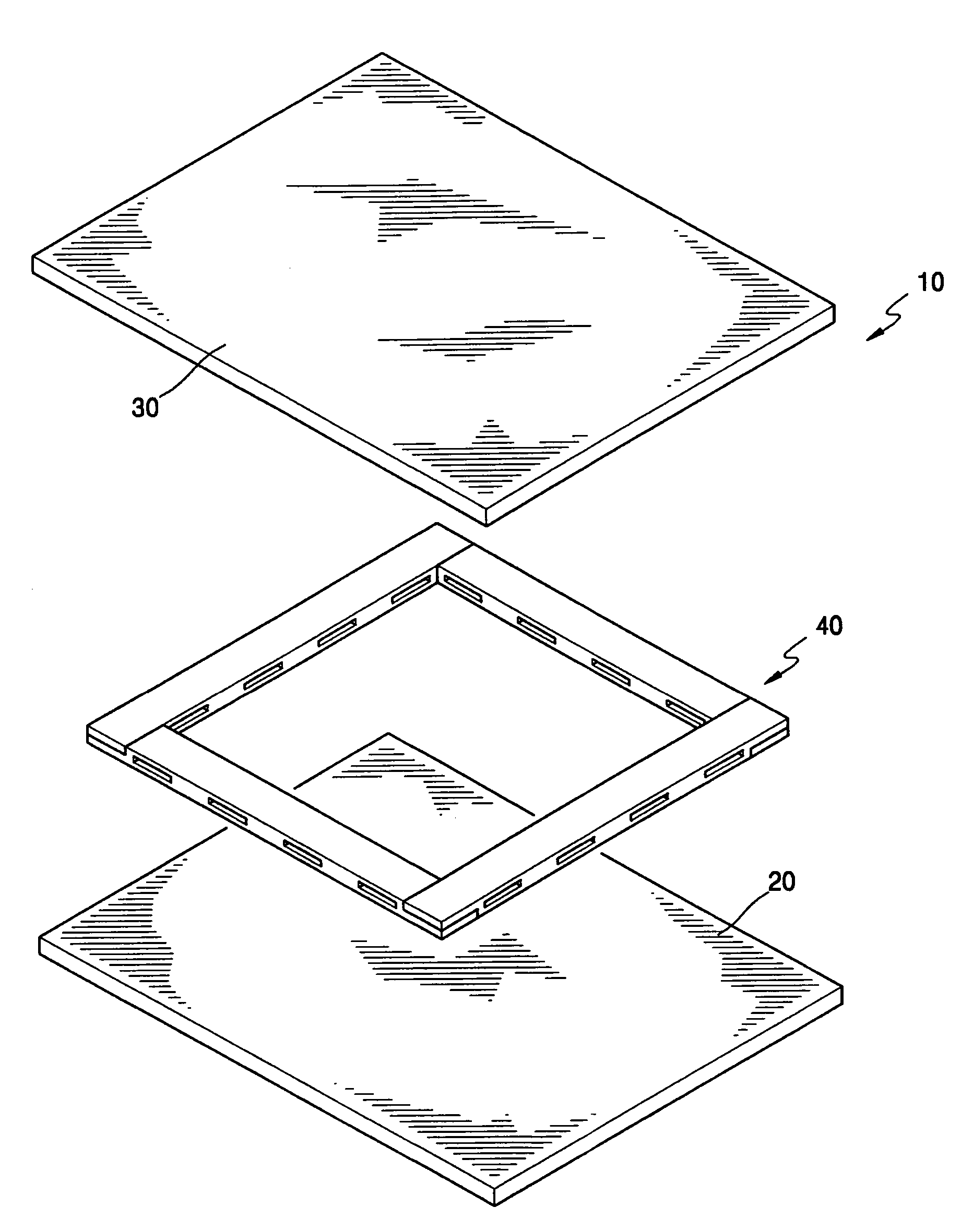 Sealing structure of field emission display device and method of manufacturing the same