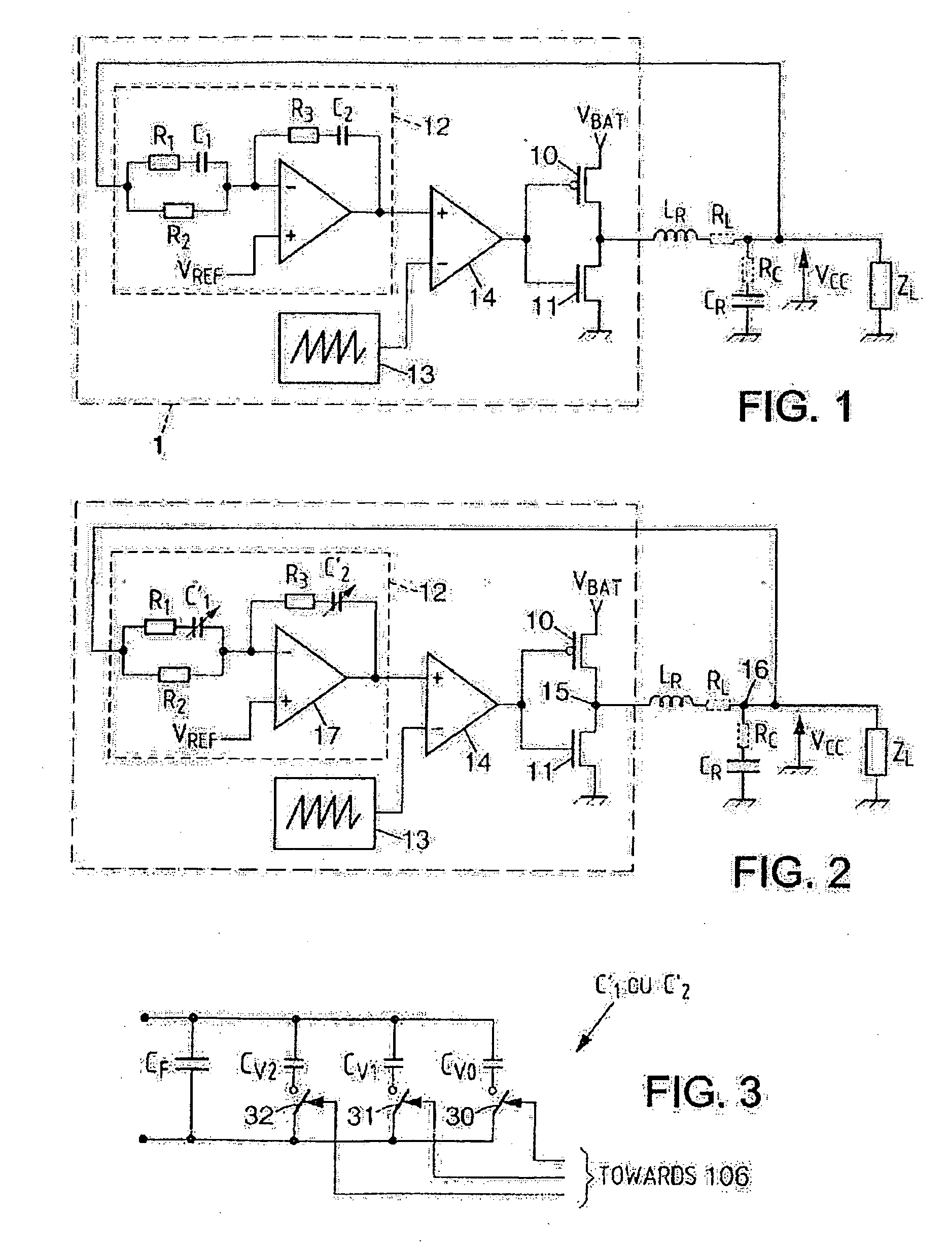 Auto-adjustment of RC cells within a circuit