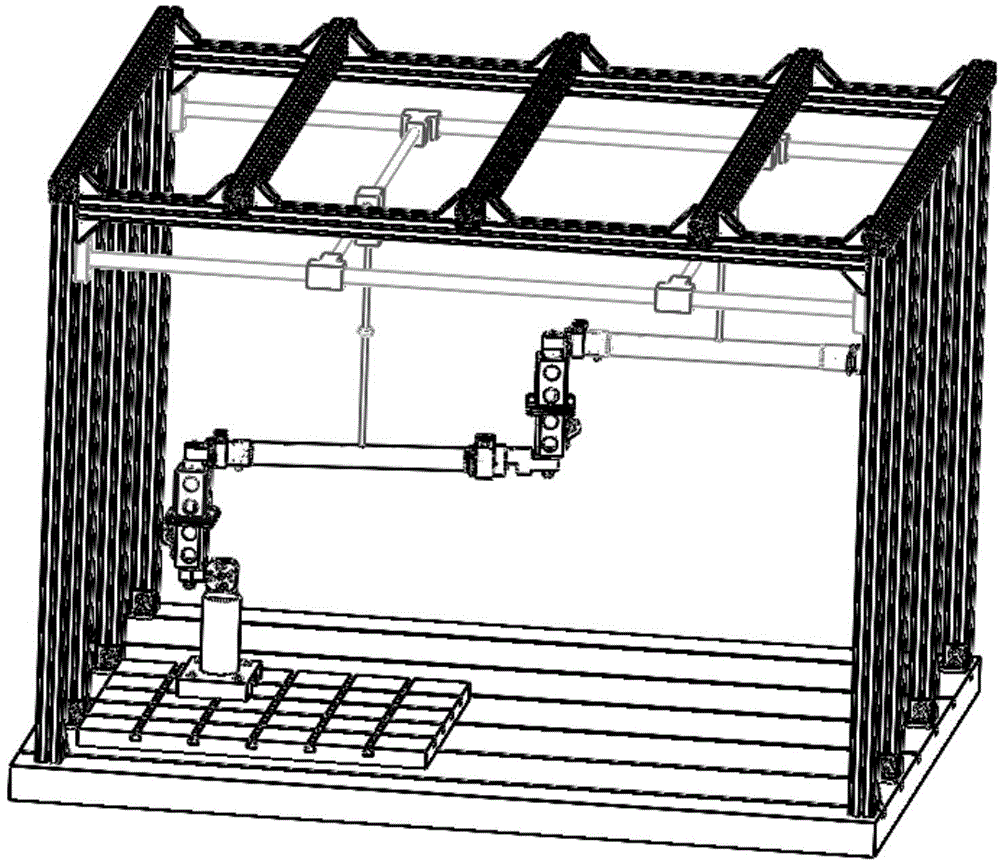 A space manipulator simulation device with harmonic drive