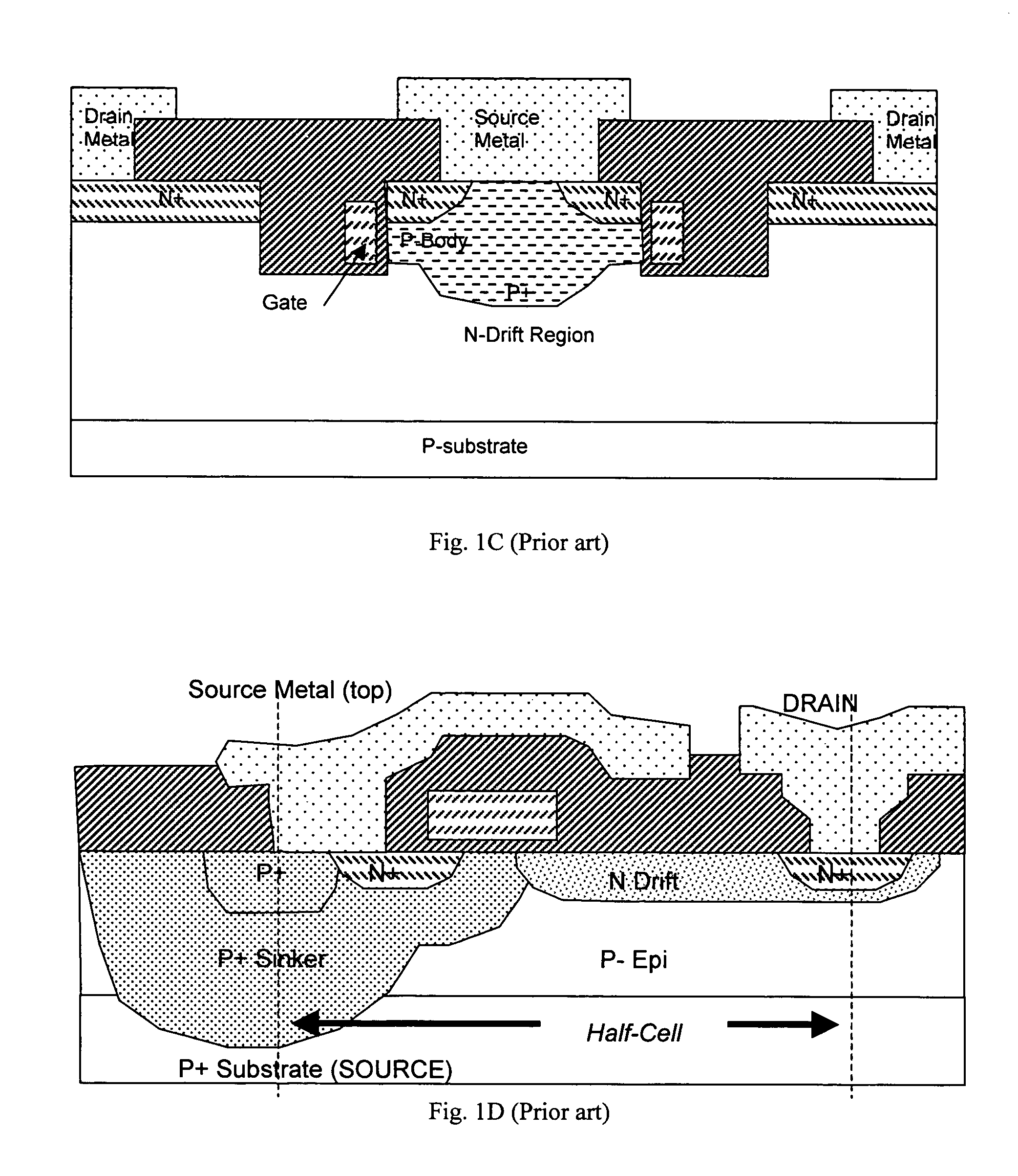 Bottom source LDMOSFET structure and method