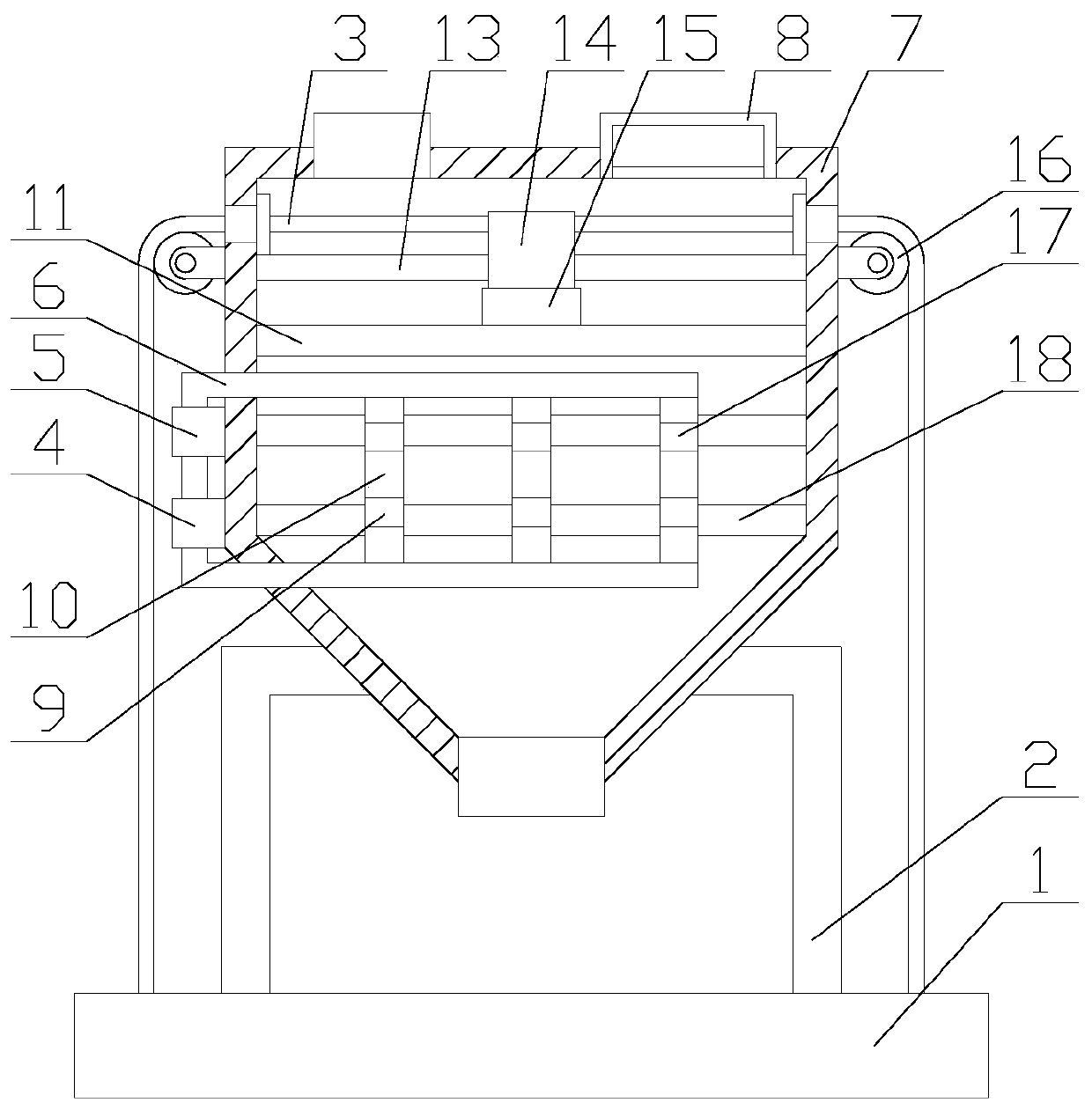 Efficient ammonium sulfate drying system with crushing function