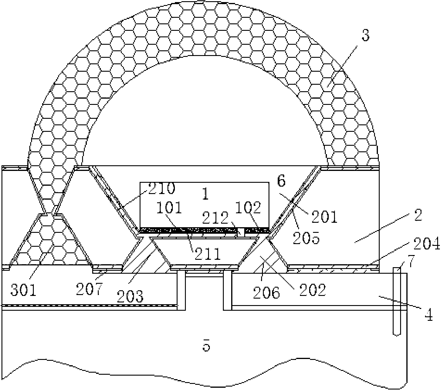 Wafer level packaging structure, method and product for LED flip chip