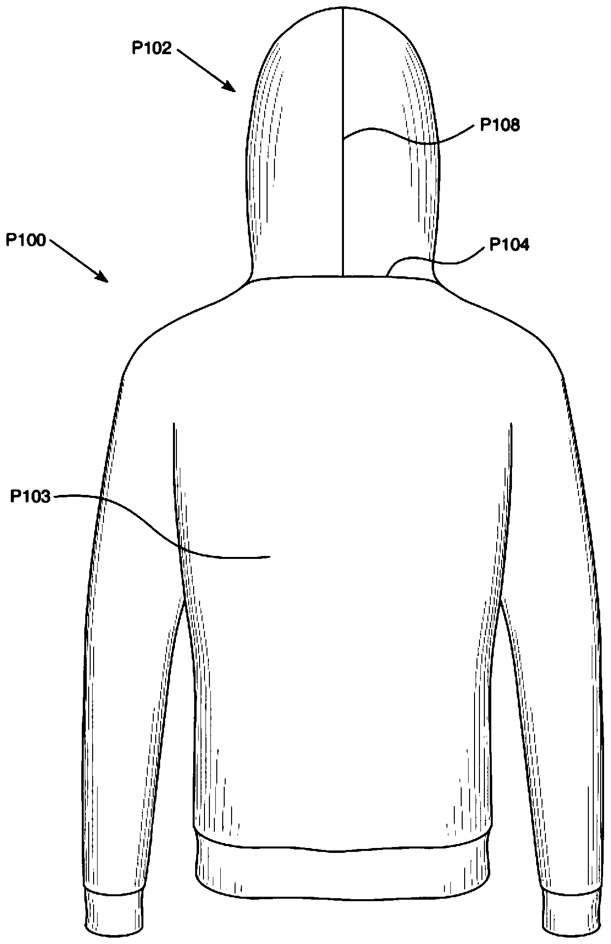 Hood for use in garment