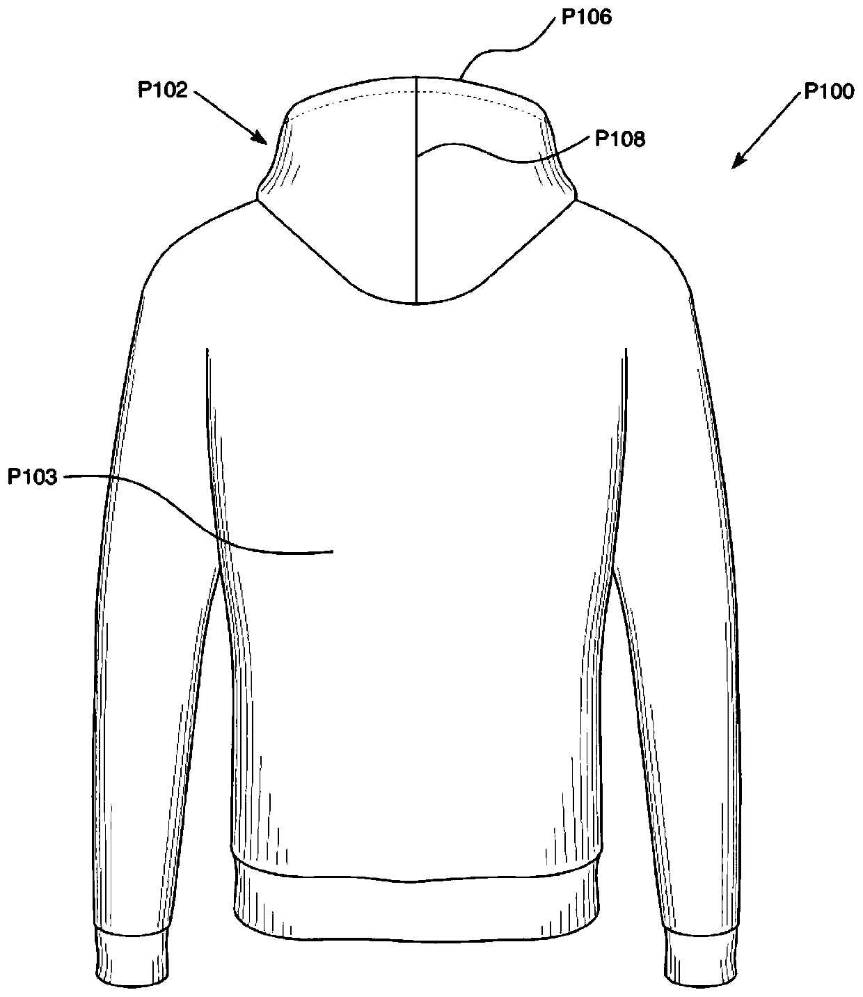 Hood for use in garment