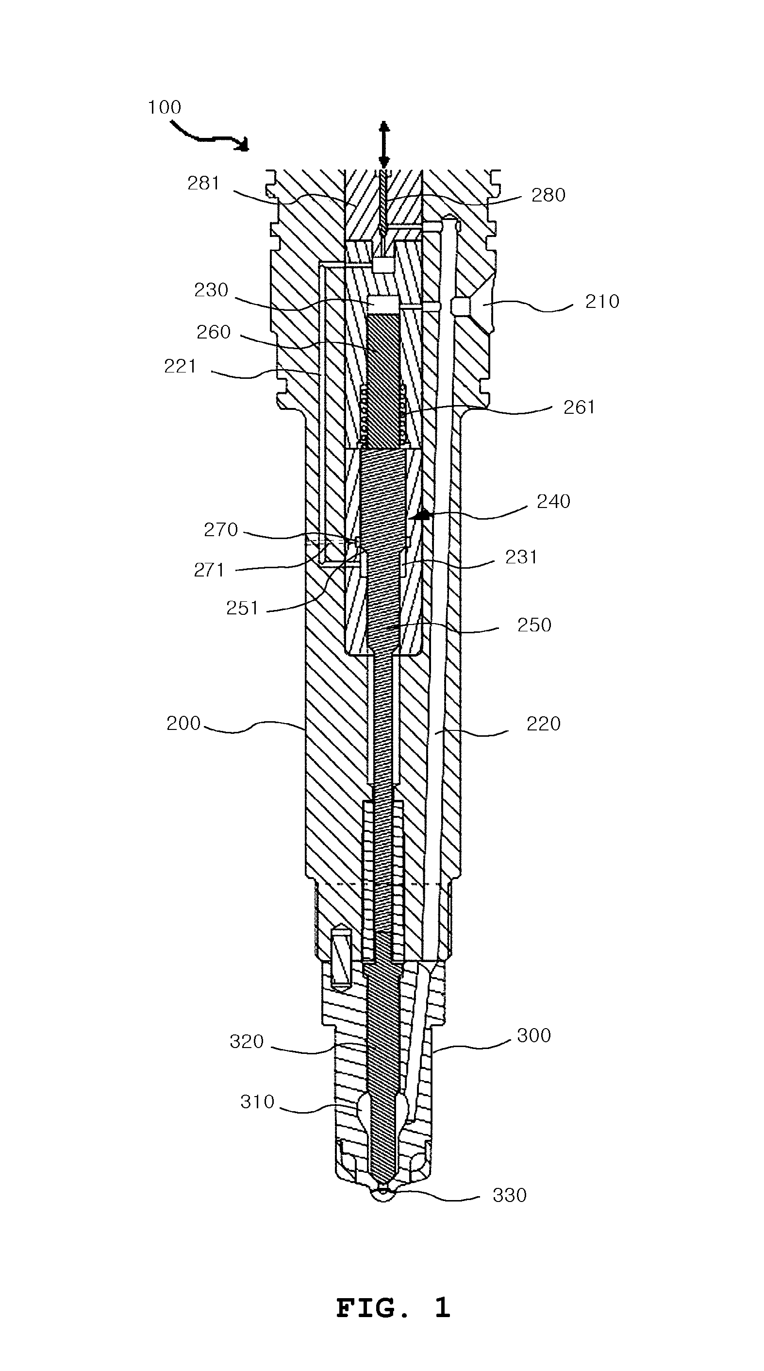 Electronic control fuel injection valve
