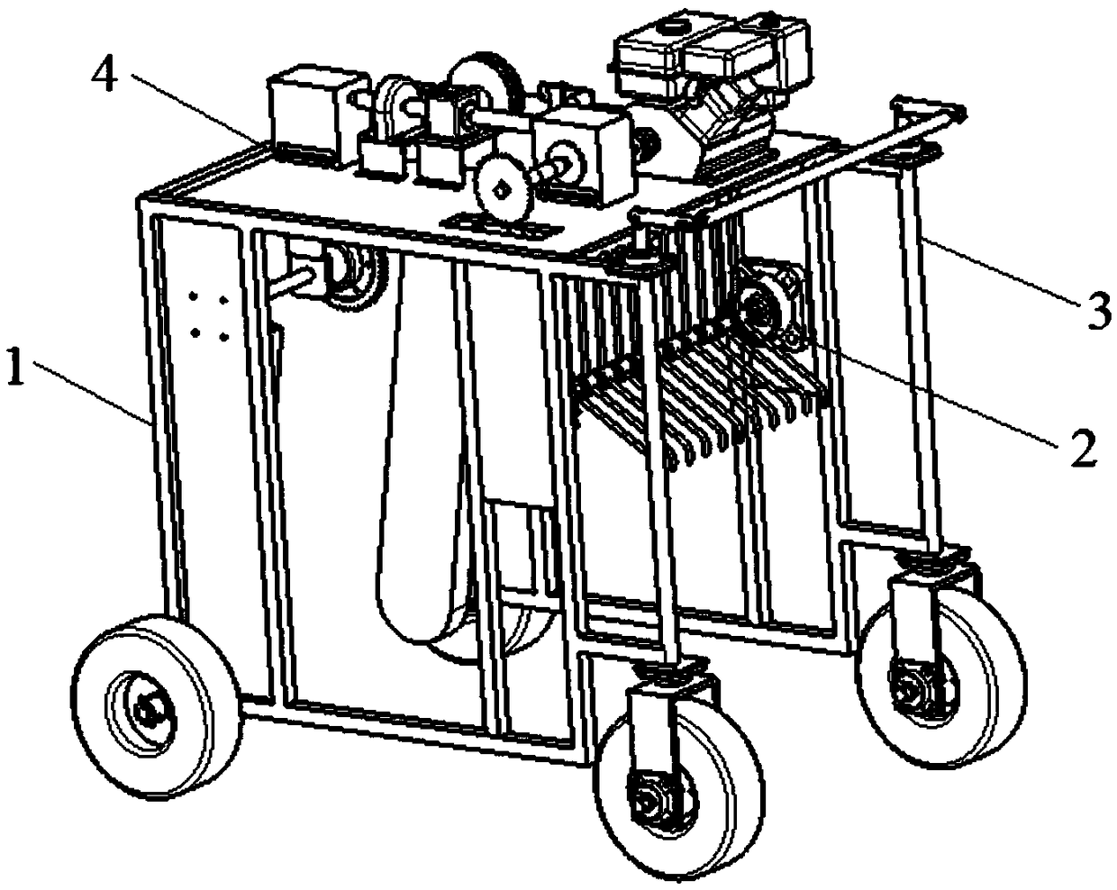 Picking machine and picking method for fruit of Paeonia suffruticosa