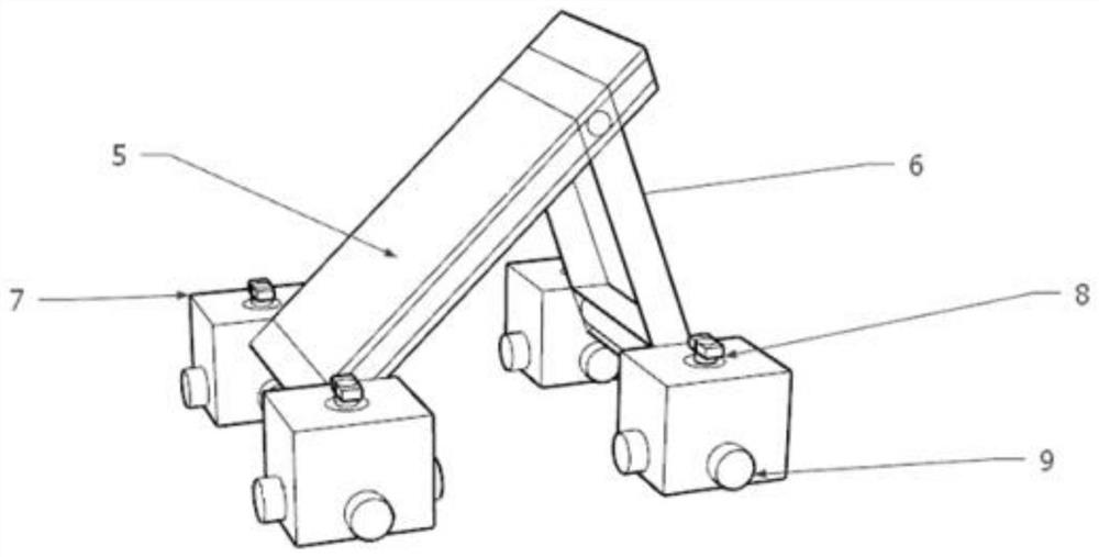 A transport box, system and transport method for realizing loading of light and heavy goods