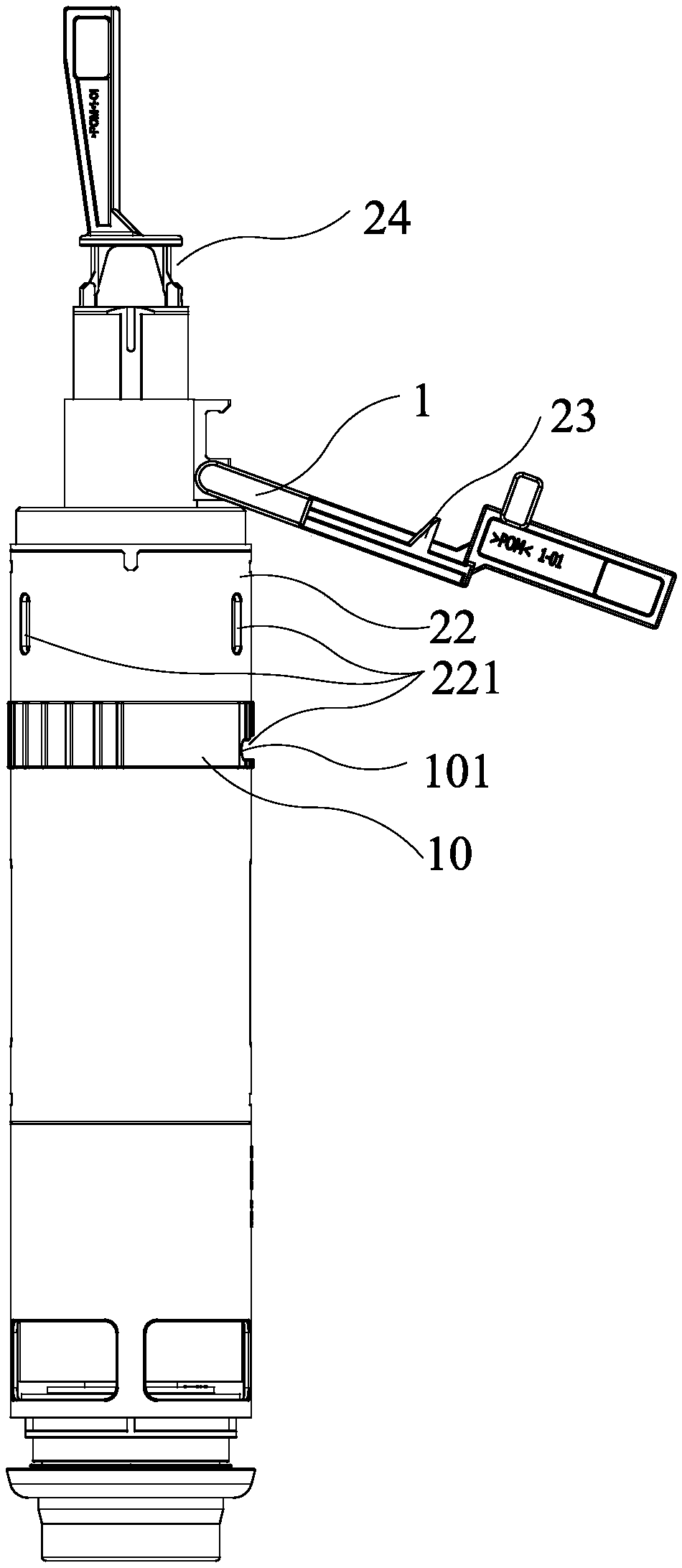 Water drain valve with half exhaust device capable of being separated from full exhaust device
