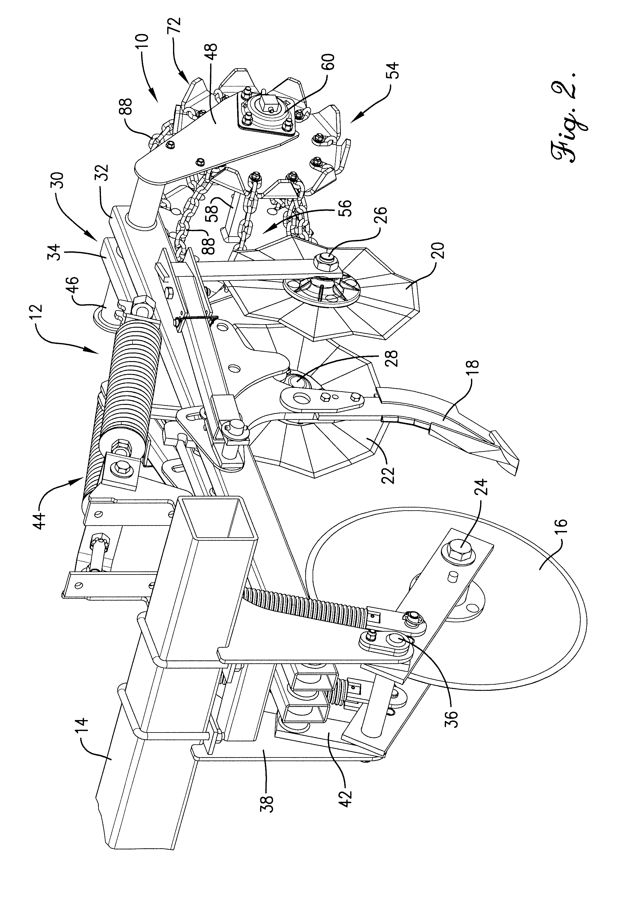 Chain Reel for Tillage Implement and Method