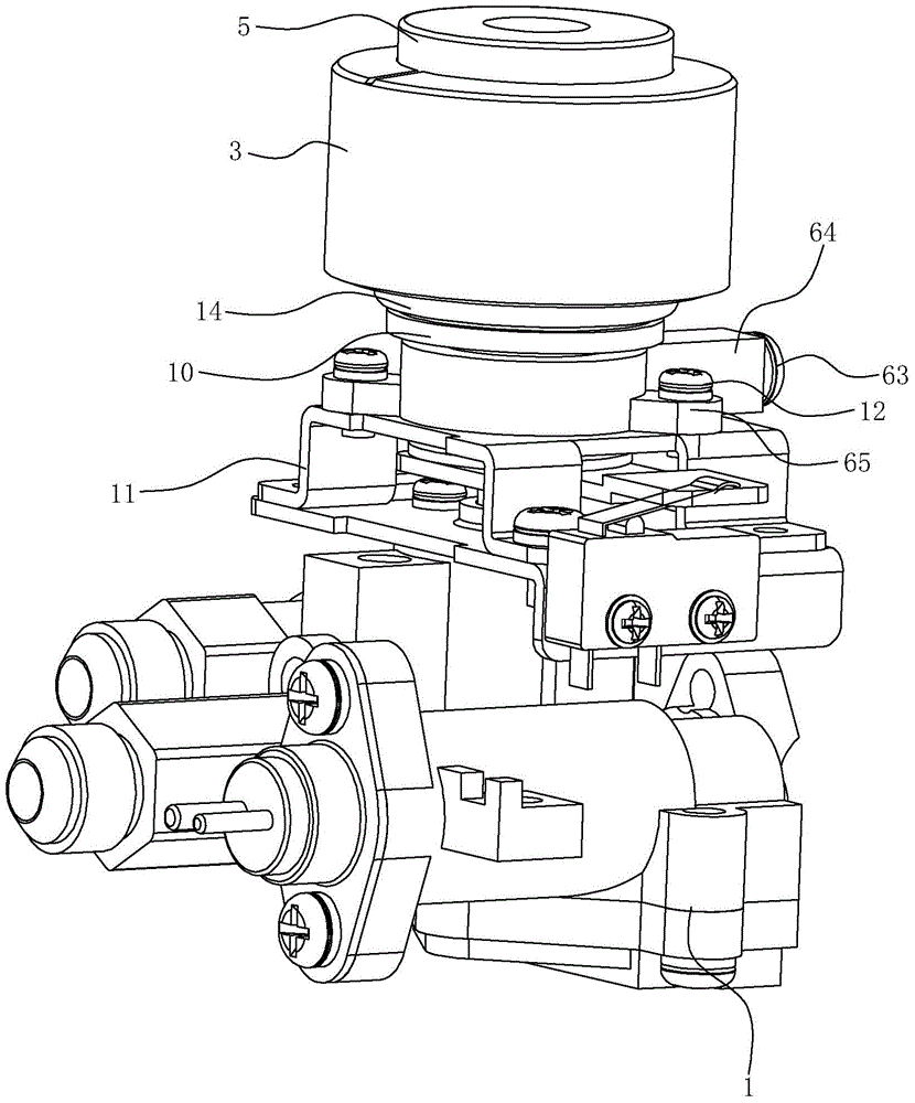 Gas stopcock with backlash-free knob construction