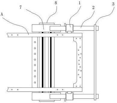 An auxiliary braking and parking component based on vehicle passive safety