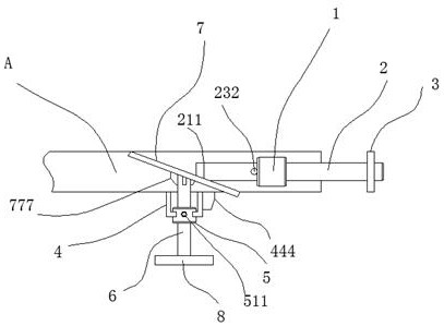 An auxiliary braking and parking component based on vehicle passive safety