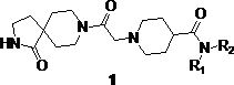 Preparation and application of diazaspirodecane piperidine carboxamides