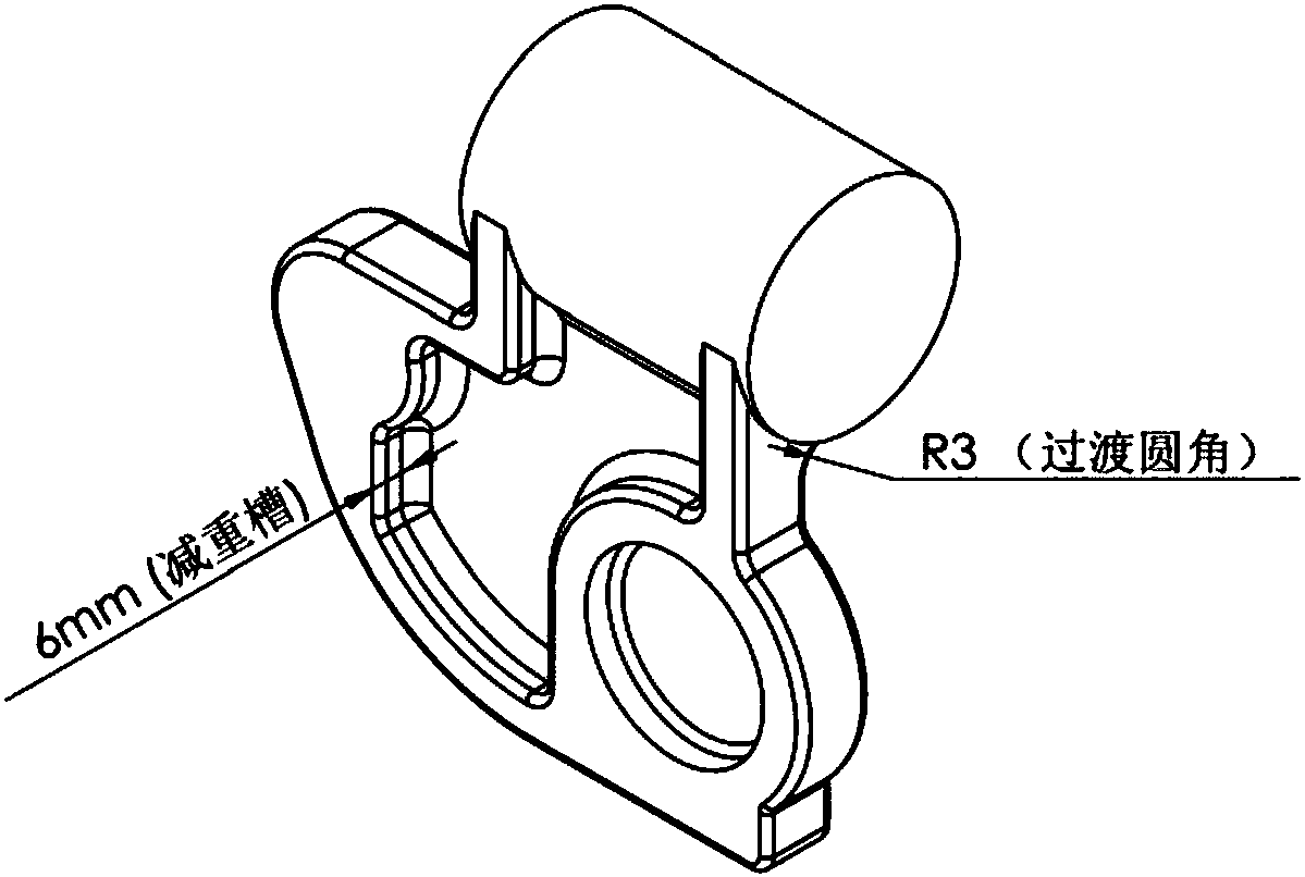 Design and machining method for aluminum alloy hanger forging for high-speed car sliding-plug door