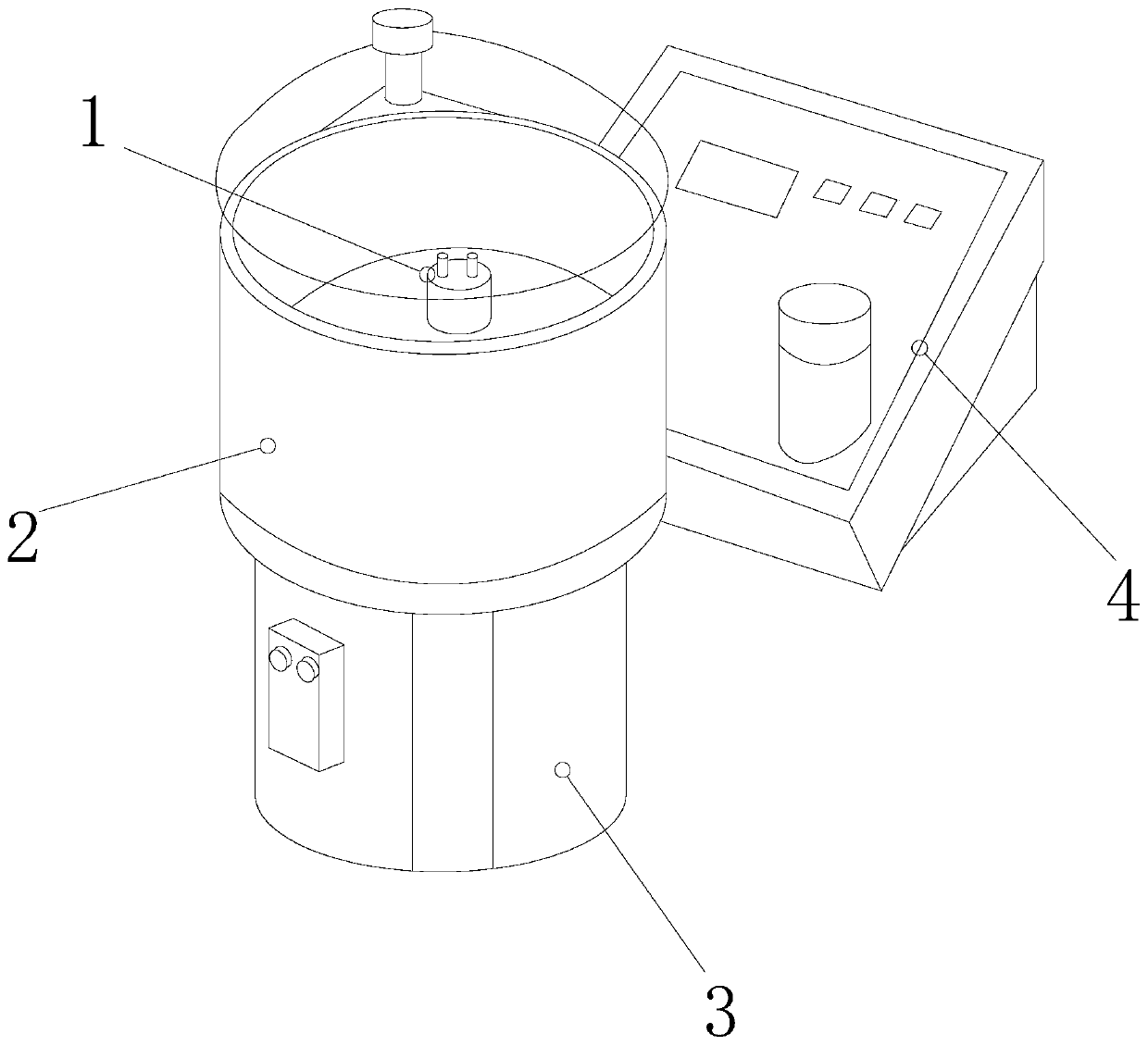 Capacitor core vacuum drying device for improving heat conduction of water molecules