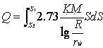 Method for calculating displacement and discharging time in dynamical precipitation process of pressure-load fully penetrating well or well group