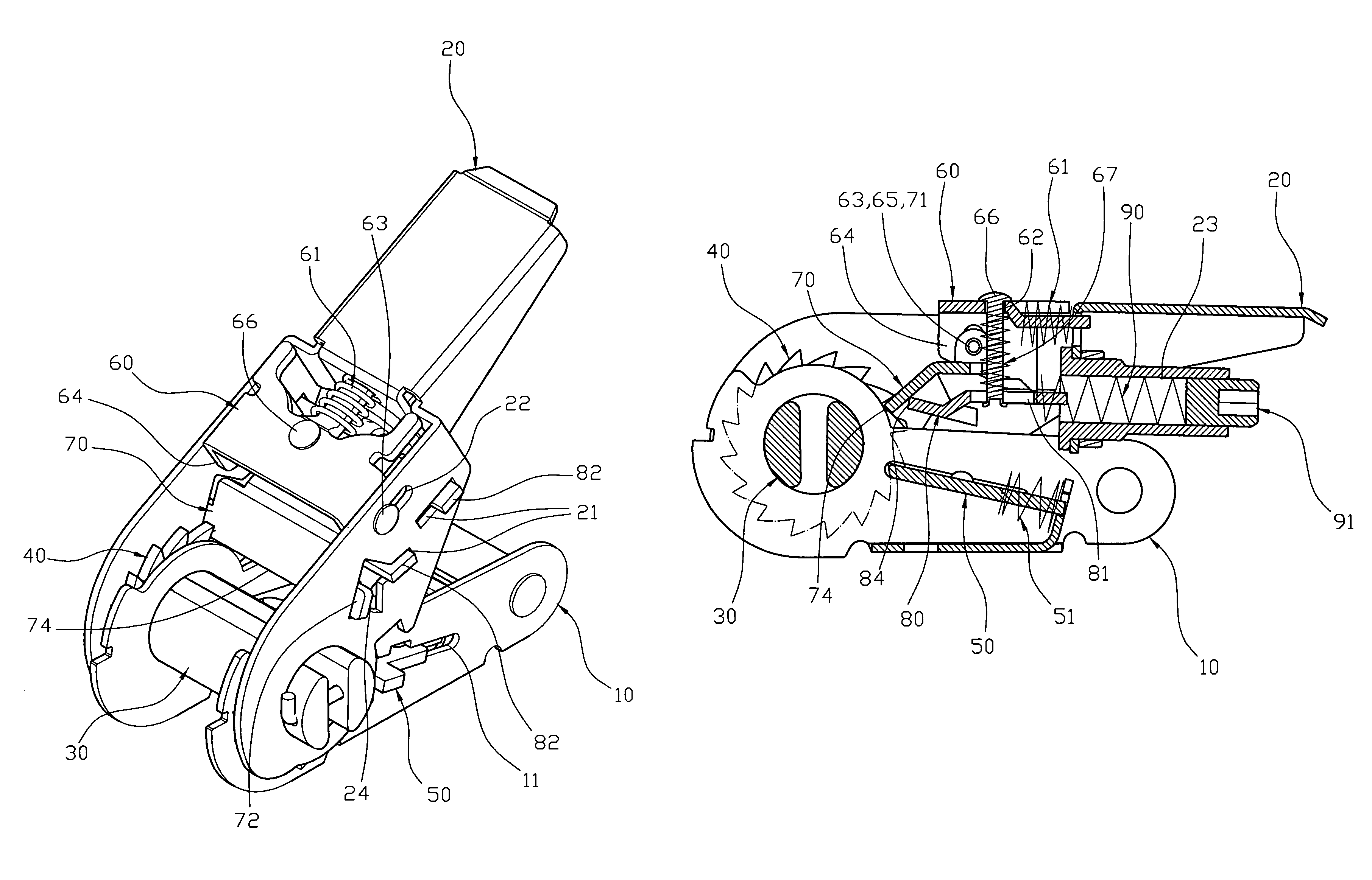 Cable tension device having a tension adjustable function