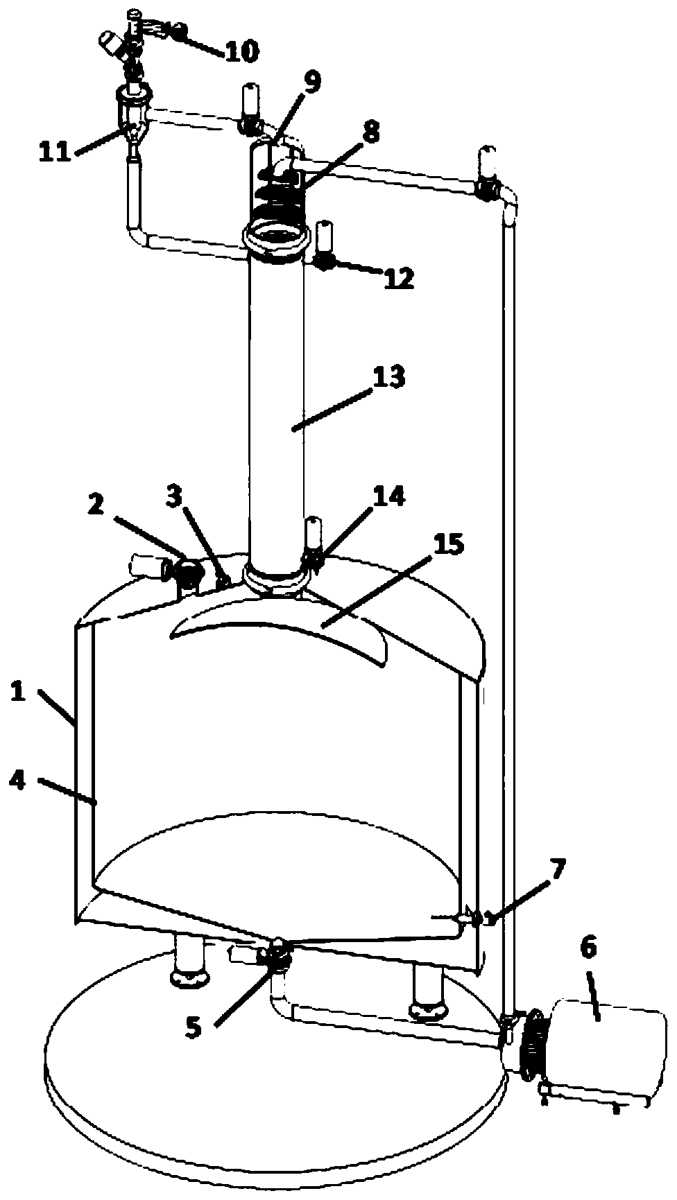 Falling film type wheat juice boiling system and boiling process thereof