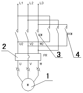 Ship motor forward and reverse rotation control system and control method